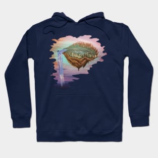 Floating island by BrokenTrophies Hoodie